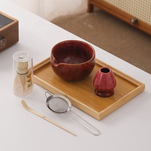 Bol à matcha japonais personnalisé avec bec verseur et fouet, cuillère à matcha, support de fouet, kit matcha 5 pièces pour la cérémonie du thé matcha - Product Image 6