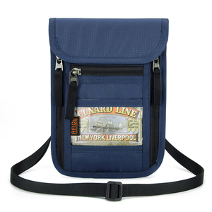 Bolsa Impermeable para Pasaporte de Poliéster, Funda Protectora para Pasaporte, Bolsa para Documentos y Recibos, Accesorios de Viaje para Colgar en el Cuello - Product Image 1