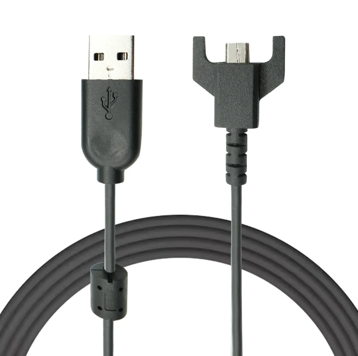 Logitech kabel pengisi daya USB asli, kabel pengisian daya USB nirkabel untuk G703 G900 G903 G Pro X super ringan untuk bermain game, USB ke mikro USB (hitam)