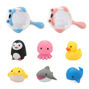 Juguetes <span class=keywords><strong>de</strong></span> Baño para Bebés, Lindos Juguetes Flotantes <span class=keywords><strong>de</strong></span> León Marino, Juego <span class=keywords><strong>de</strong></span> Juguetes <span class=keywords><strong>de</strong></span> Plástico y Goma con Bolsa <span class=keywords><strong>de</strong></span> Red, Juguetes Cognitivos Tempranos para Niños - Product Image 5