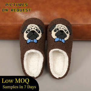 Tùy Chỉnh Mô Hình Nhà Dép Đi Trong Nhà Động Vật Mùa Đông Ấm Fluffy Dép Đi Trong Nhà Sang Trọng Nhà Dép Đi Trong Nhà Cho Phụ Nữ Người Đàn Ông - Product Image 1