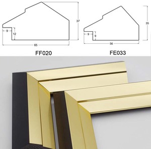 Hotsale Trang Trí Hình Ảnh Khung Đúc Ưa Thích Màu Đen Khung Hình Vàng - Product Image 2