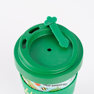 Nuovo Design Tazza da Caffè Biodegradabile in Fibra di Bambù Supporta Personalizzazione Logo all'Ingrosso Tazza con Coperchio per Bere Direttamente - Product Image 2