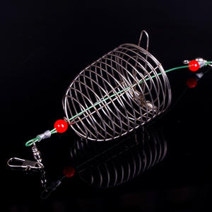 Cage à appâts de pêche à la <span class=keywords><strong>carpe</strong></span> en acier inoxydable TAIGEK avec panier à fond rond pour lac et rivière - Product Image 5