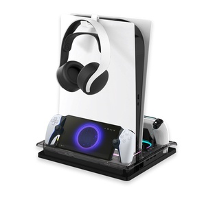 Support de charge et de refroidissement multifonctionnel en métal 2026 avec double port USB et indicateur <span class=keywords><strong>LED</strong></span> RGB pour PS5/P5 Slim – Vente en gros/Personnalisé - Product Image 5