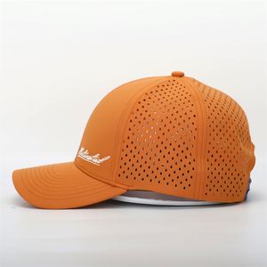 Gorra Deportiva de 6 Paneles Personalizada OEM, Resistente al Agua, con Orificios Perforados por Láser, de Secado Rápido, Gorra de Béisbol Bordada - Product Image 4