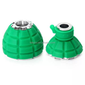 Bol à charbon pour chicha en silicone résistant à la chaleur et acier inoxydable, accessoire personnalisable avec logo, vente chaude, directement de l'usine, en gros - Product Image 5