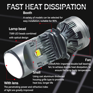 <span class=keywords><strong>2025</strong></span> Sản phẩm mới m01u siêu sáng Xe dẫn ánh sáng H4 công suất cao 70W/120W 12000lm tự động dẫn Bóng đèn pha cho xe - Product Image 6