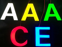 Lettres en acrylique éclairées par LED personnalisées, étanches, pour enseigne de salle de sport, studio de fitness, façade