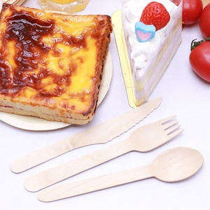 Mini tenedor de madera y cuchara de miel para el hogar, utensilios <span class=keywords><strong>baratos</strong></span> de China - Product Image 3