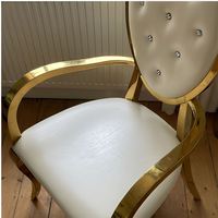 Chaise de salon moderne, légère, durable et confortable en acier inoxydable pour la maison, le bureau, l'appartement, l'hôtel, la salle à manger
