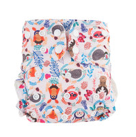 Happy Flute Nouveau Modèle Couche Lavable PUL Doux Respirant Nappy Taille Unique AWJ Lavable Bébé Couche