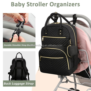 Sac à dos à langer personnalisé avec 3 poches isothermes en aluminium pour biberons, idéal pour les essentiels de bébé en voyage et en <span class=keywords><strong>promenade</strong></span> - Product Image 2