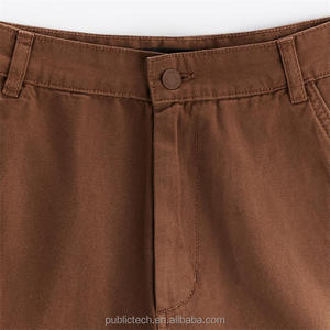 OEM Custom 100% Cotton Twill 360g Casual Spring Men's Straight <b>Pants</b> with Embroidered logo - Product Image 6
