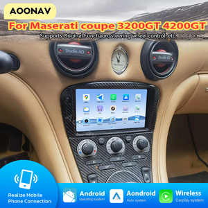 Radio de coche de 8 "para Maserati Coupe 3200GT 4200GT, pantalla táctil <span class=keywords><strong>Android</strong></span>, reproductor Multimedia estéreo para coche, navegación GPS, carplay inalámbrico - Product Image 2