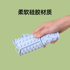 Tapis d'alimentation lente en silicone Daoge en forme de cœur avec ailes pour chats et chiens, tapis à lécher pour animaux de compagnie, bleu - Product Image 4