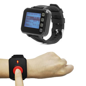 Tombol Pemanggil Pengasuh Nirkabel Pager-Watch Pager untuk Pemantauan Rumah/Lansia/Pasien/Sistem Peringatan Perawat Nirkabel Dinonaktifkan - Product Image 2