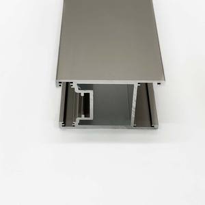 Perfil de Marco de Puerta Delgada de Aluminio, Sistema de Deslizamiento Vertical de Vidrio, Extrusión de Aleación de Metal, Construcción de Ranura, por Tonelada - Product Image 2