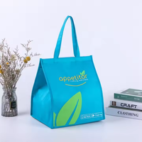 Sac isotherme pliable rayé imperméable grande capacité écologique pour repas, durable et thermique