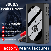 37000mWh Popular Jump Starter with 150PSI Air Compressor Car Battery Jump Starter with Auto Tire Inflator Pump