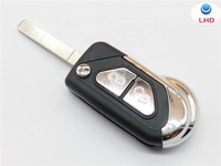 Pour Citroen DS3 noir 2/3 boutons verrouiller déverrouiller placage télécommande porte-clés coque de boîtier