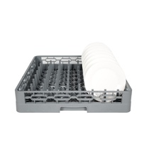 Étagère à vaisselle multifonctionnelle moderne de grande capacité en plastique de qualité supérieure, à 16 compartiments, à cinq niveaux, imperméable, non pliable, de type sol
