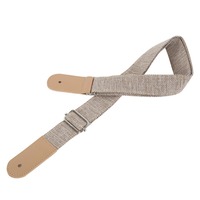 Sangle pour ukulélé en coton et lin, ceinture réglable avec boucle coulissante et bouton d'extrémité, accessoires