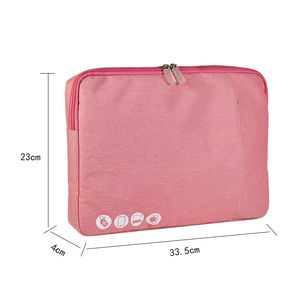 Étui pour ordinateur portable en tissu flocon de neige brodé sur mesure ISO, résistant à l'eau, antichoc, sac pour Mac-Book 14 pouces - Product Image 5