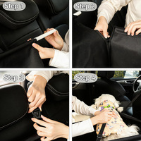 Tapis de voiture pour animaux domestiques – Siège de sécurité arrière pour chien – Coussin imperméable pour siège individuel – Lit pour chien en polyester résistant aux taches – Indispensable pour garder votre animal au chaud