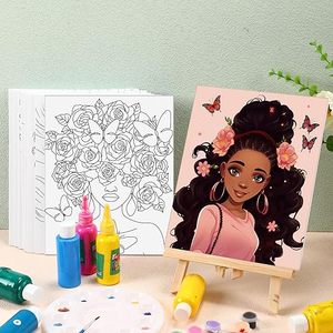 Fai <span class=keywords><strong>da</strong></span> te tela Pre disegnata sorso e Paint Kit Art Party bomboniere <span class=keywords><strong>tele</strong></span> prestampate per regali di San Valentino - Product Image 5