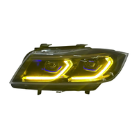 Accessoires automobiles SJC pour BMW Série 3 E90 E91 2005-2012 V2, phares avant à double couleur jaune/blanc, système d'éclairage DRL