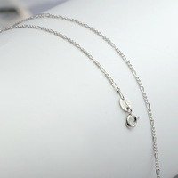 Chaîne Figaro en argent Sterling 925 blanc plaqué or collier belle-mère coréenne modèle de Couple à la mode vente directe d'usine