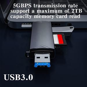 6 trong <span class=keywords><strong>1</strong></span> OTG Đầu đọc thẻ tất cả trong một USB 3.0 Loại C Micro OTG USB TF Máy ảnh Mini SD Đầu đọc thẻ - Product Image 5