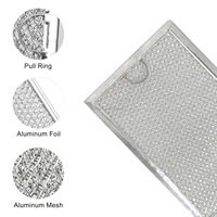 Reemplazo de filtro de grasa para microondas de pantalla de malla de aluminio WB06X10596 compatible con G E Whirlpool Samsung Maytag 2 W10208631A