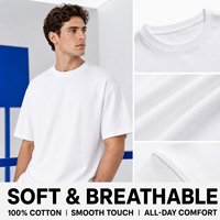 T-shirt unisexe décontracté à manches courtes en coton 100% imprimé 240 g/m² de haute qualité, confortable et respirant, couleur unie, style hip-hop