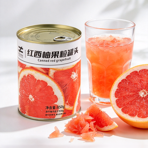 HENGZHI Vente en gros 850g Ingrédients pour Bubble Tea Sans Additifs Fruits en conserve avec Granules de Pamplemousse Rouge en <span class=keywords><strong>Sirop</strong></span> Ingrédients en conserve - Product Image 3