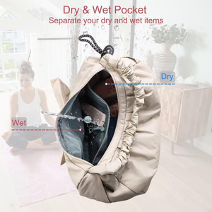 Free sample Nylon Waterproof Yoga Gym Weekend <b>Overnight</b> <b>Bag</b> Customized logo Large Capacity Leisure Fitness Travel <b>Bag</b> Duffle <b>Bag</b> - Product Image 4