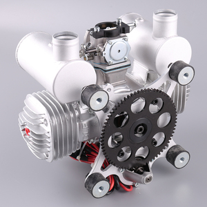 DLE170 ML Metal Ultra Light Dual Cylinder Natural Air Cooled Starting Gasoline High Power Paragliding Model <b>Airplane</b> Engine - Product Image 4