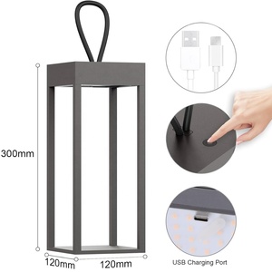 Xách tay <span class=keywords><strong>LED</strong></span> bàn đèn mờ cảm ứng 3 CCT có thể sạc lại pin ngoài trời ip 65 cắm trại vườn xử lý không dây bảng ánh sáng - Product Image 3