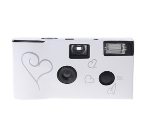 Appareil photo jetable de qualité supérieure pour mariage, 35 mm, manuel, point et shoot, avec <span class=keywords><strong>flash</strong></span> intégré, <span class=keywords><strong>film</strong></span> Kodak 400ASA 27 poses, couleur, pour les fêtes - Product Image 1