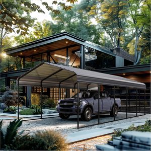 Abri de voiture en <span class=keywords><strong>métal</strong></span> robuste 12x25 pieds, abri de stationnement extérieur imperméable avec structure thermolaquée et capacité pour <span class=keywords><strong>2</strong></span> <span class=keywords><strong>voitures</strong></span> - Product Image 1