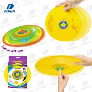 Детский летний игрушечный летающий диск, светодиодный тренировочный летающий диск для детей, набор спортивных игрушек, пластиковые интерактивные игрушки