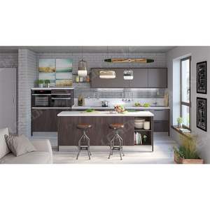 <span class=keywords><strong>Cuisine</strong></span> modulaire <span class=keywords><strong>complète</strong></span> de style moderne, avec îlot intelligent, armoire en MDF, évier, conception d'ingénierie standard, mobile - Product Image 3