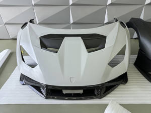 LP580 LP610 EVO Upgrade stile STO in fibra di carbonio parafanghi laterali paraurti anteriori kit carrozzeria per Lamborghini Huracan - Product Image 4