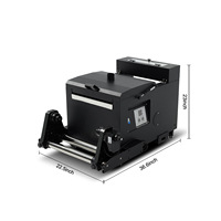 Imprimante DTF semi-automatique 33 cm Xp600 avec tête Epson, agitateur de poudre multicolore et four numérique à jet d'encre pour étiquettes de vêtements