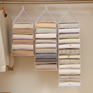 Kast Opvouwbare Hangende Planken Garderobe Kleding Organizer Opbergtas Voor Jeans Broek - Product Image 5