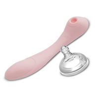 Gelance G-Punkt Sauger Vibratoren USB Aufladbar Wasserdicht Klitoris-Stimulator 10 Geschwindigkeiten Vibration 10 Saugmodi Realistisches Gefühl