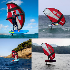 En stock Aile gonflable en foil avec fenêtres 5m² en carbone pour Hydrofoil, Planche de surf, <span class=keywords><strong>Kite</strong></span>, Wingfoil, Sports nautiques - Product Image 5