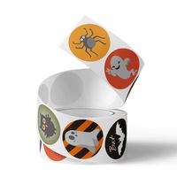 Étiquettes cadeaux personnalisées pour bonbons d'Halloween en gros – Autocollants PVC écologiques à forte adhérence pour emballages de fête