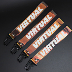 Personalized Laser Dazzling Color PVC Short Lanyard With Eagle Hook for Animation Festival Gift